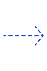 Dashed blue arrow pointing right on black.